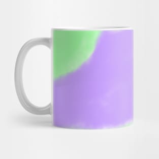 Yellow purple green watercolor art design Mug